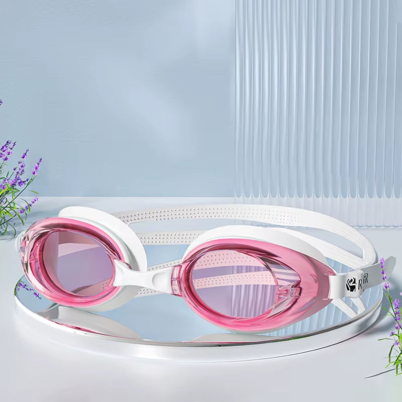 Swimming Goggles for Men & Women – Anti-Fog UV Protection, Waterproof, Adjustable Silicone Swim Goggles for Adults & Kids