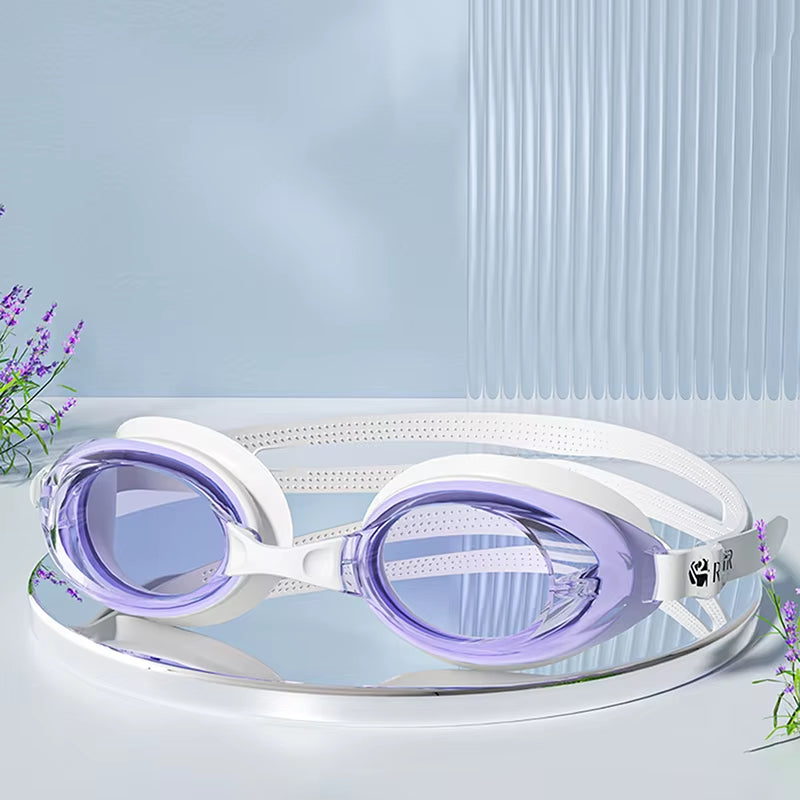 Swimming Goggles for Men & Women – Anti-Fog UV Protection, Waterproof, Adjustable Silicone Swim Goggles for Adults & Kids