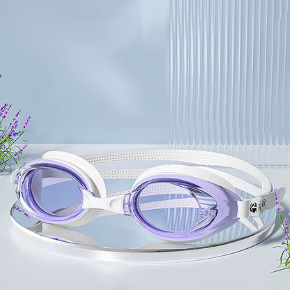 Swimming Goggles for Men & Women – Anti-Fog UV Protection, Waterproof, Adjustable Silicone Swim Goggles for Adults & Kids