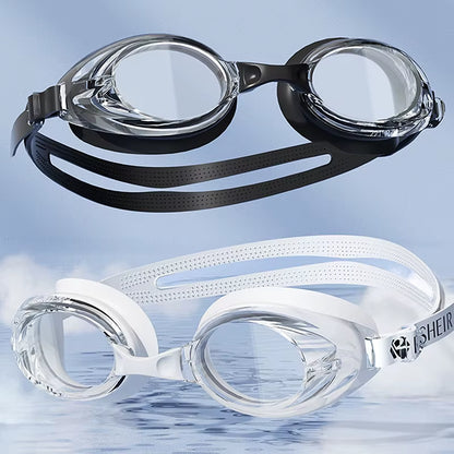 Swimming Goggles for Men & Women – Anti-Fog UV Protection, Waterproof, Adjustable Silicone Swim Goggles for Adults & Kids
